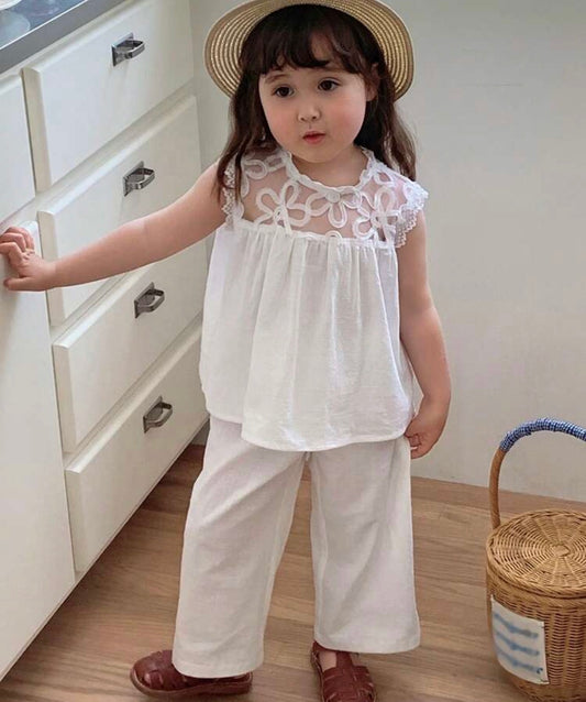Mesh Patchwork Sleeveless Shirt