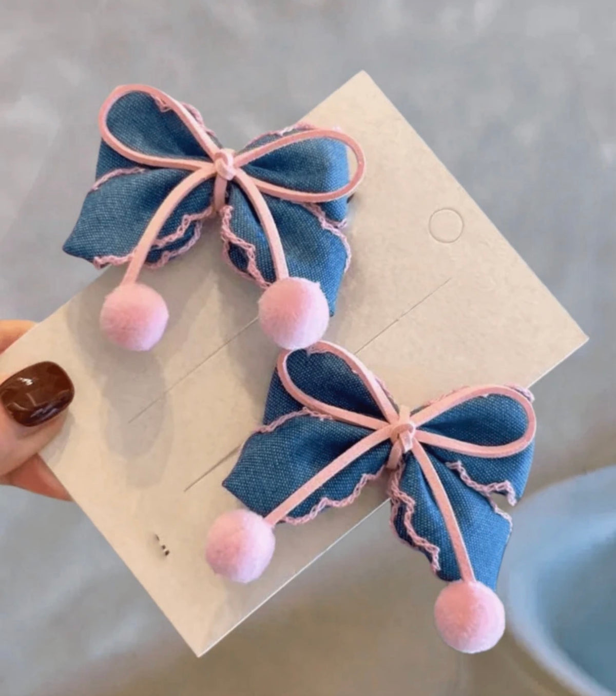 2pcs Bowknot Hair Clips