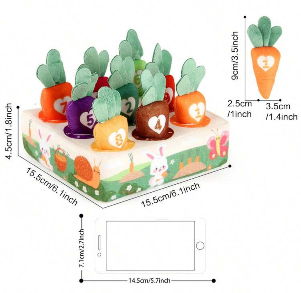 Carrot-Pulling Matching Toys