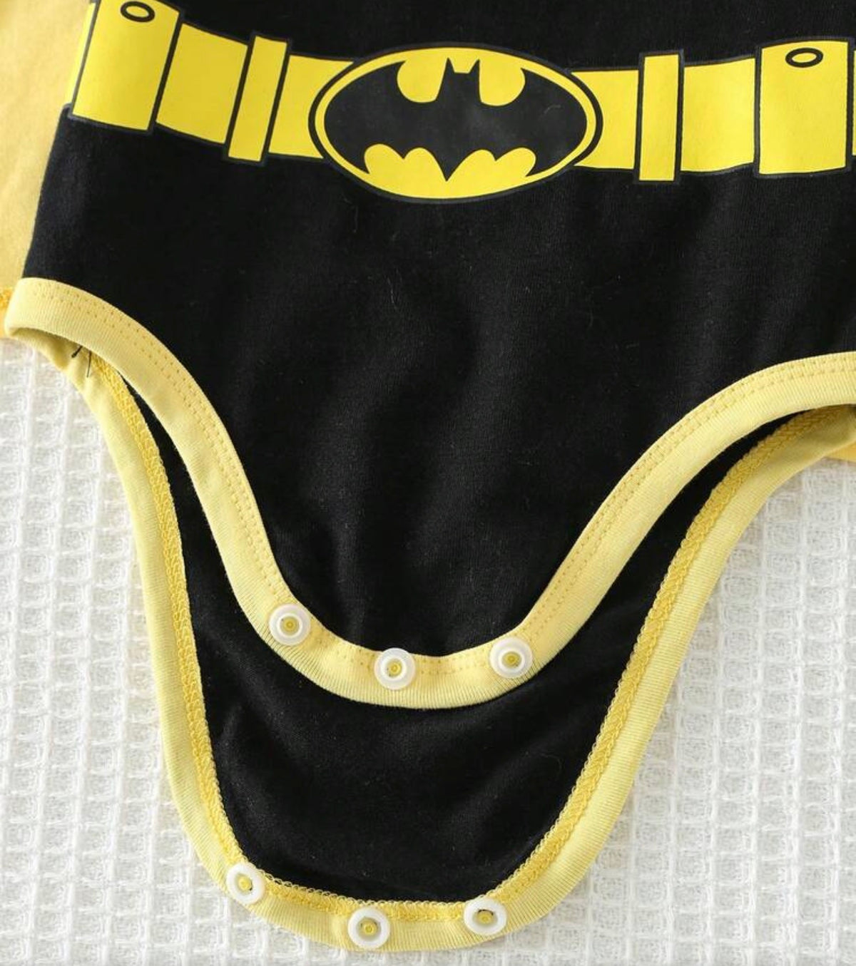 BATMAN Knit Soft Round Neck Short Sleeve Romper