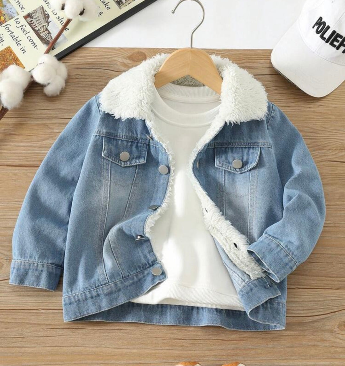 Fleece-Lined Denim Jacket Winter