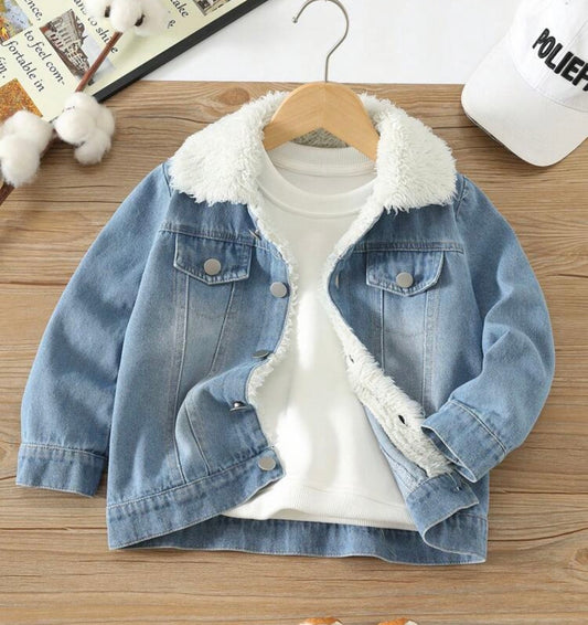 Fleece-Lined Denim Jacket Winter