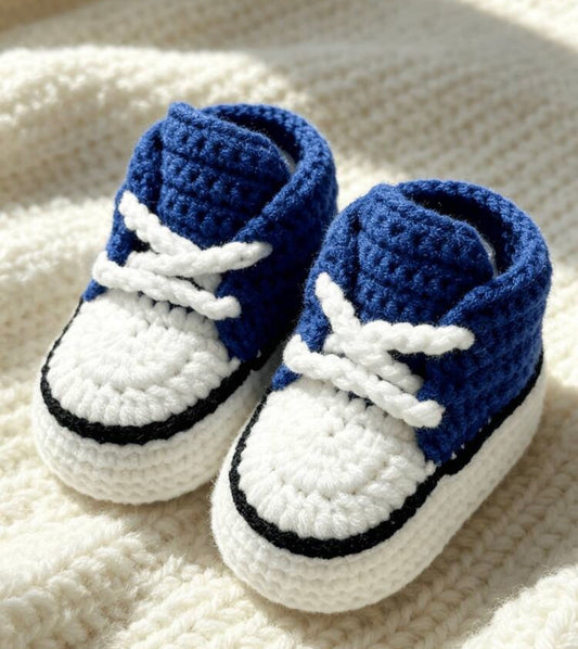 1 Pair Handmade Crochet Infant Boots