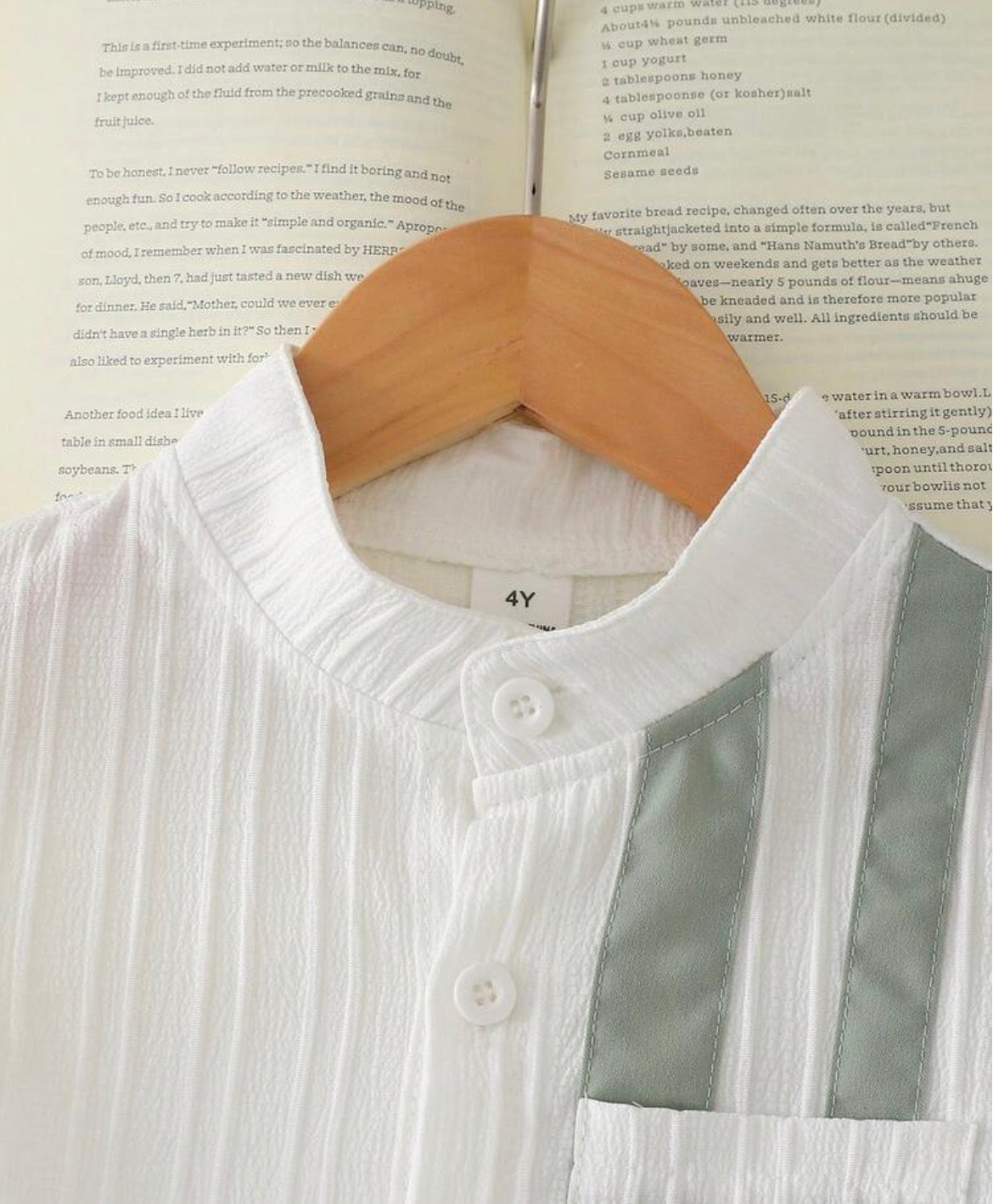 2pcs/Set Striped Short Sleeve Shirt And Pants