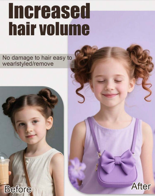 2pcs Synthetic Curly Hair Bun Pieces