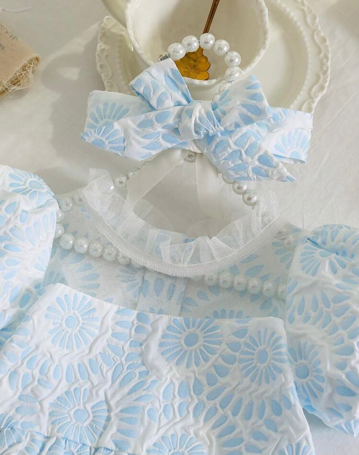 Floral frock with hairband