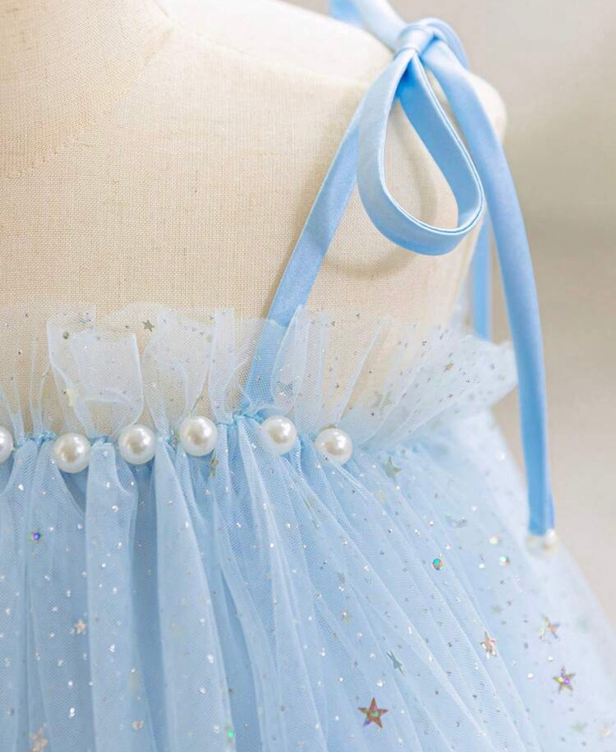 Sequin Strap Tulle Princess Dress