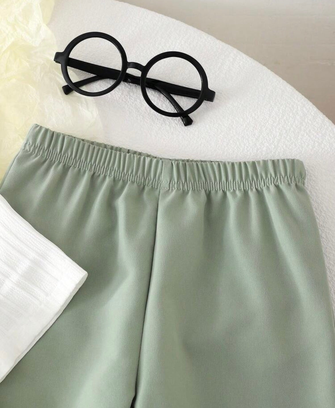 2pcs/Set Striped Short Sleeve Shirt And Pants