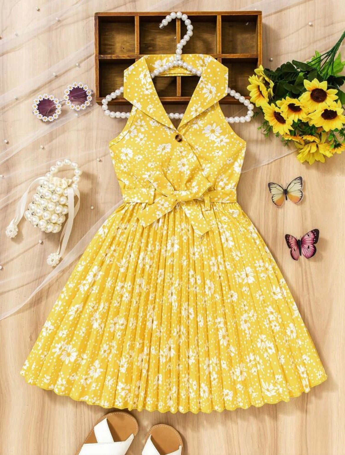 Ditsy Floral Spaghetti Strap Dress