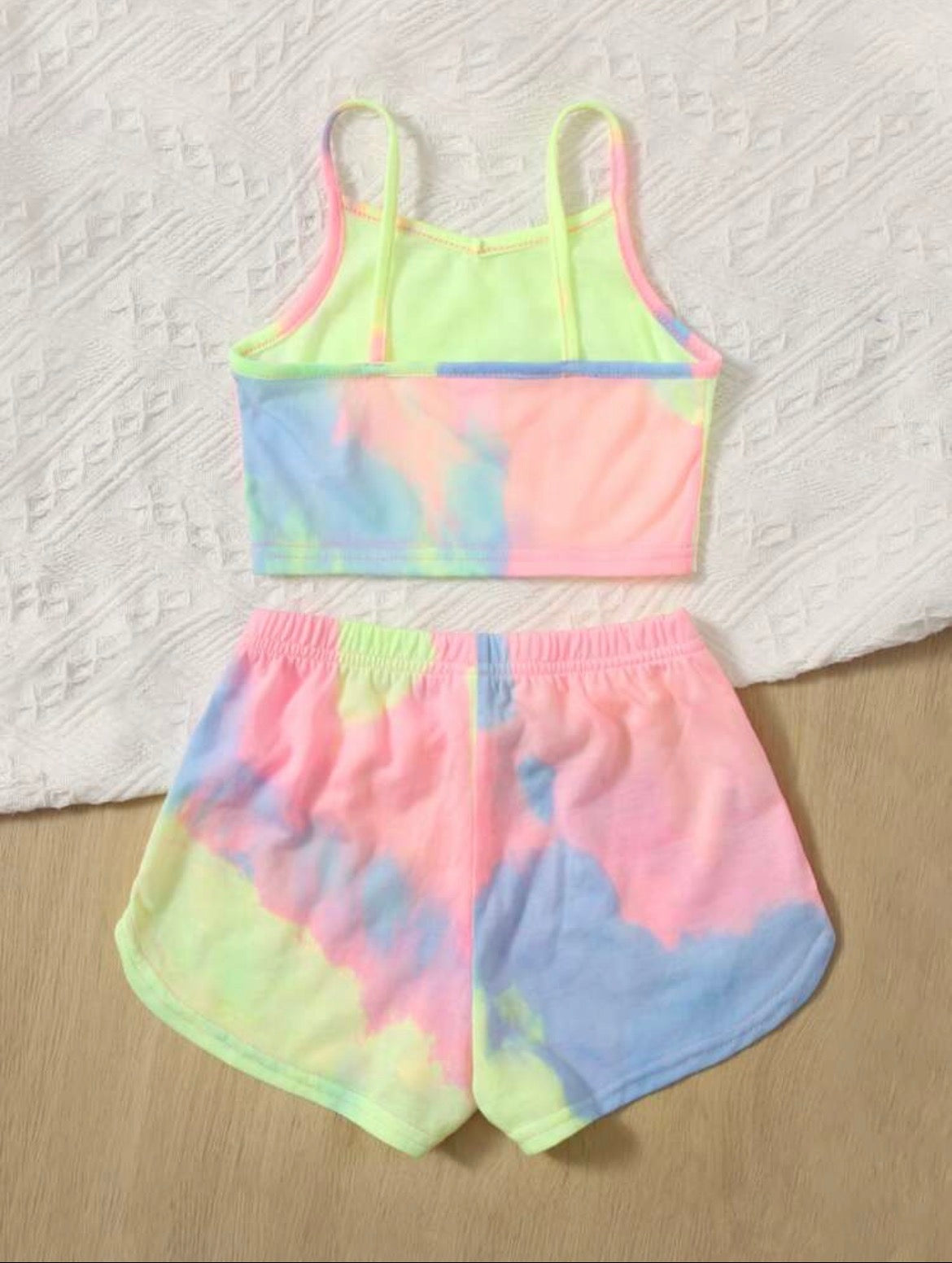 Tie Dye Cami Top & Dolphin Shorts