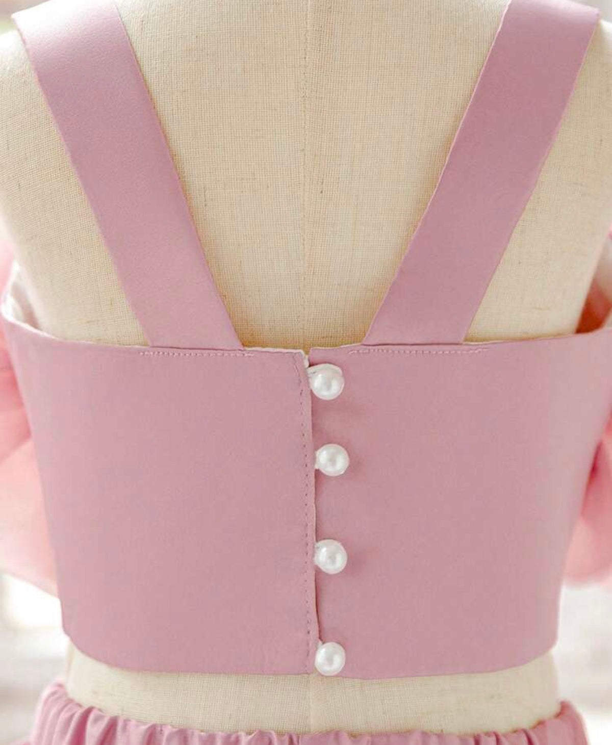 2pcs/Set Thick Strap 3D Floral Tube Top Skirt Set