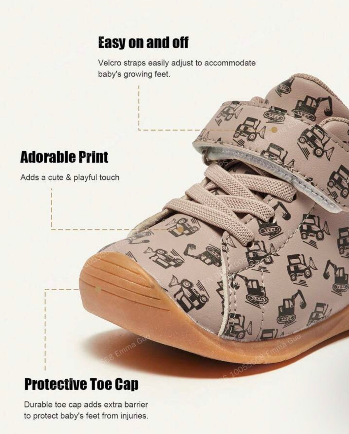 High-Top Soft-Soled Flat-Soled Baby Sneakers
