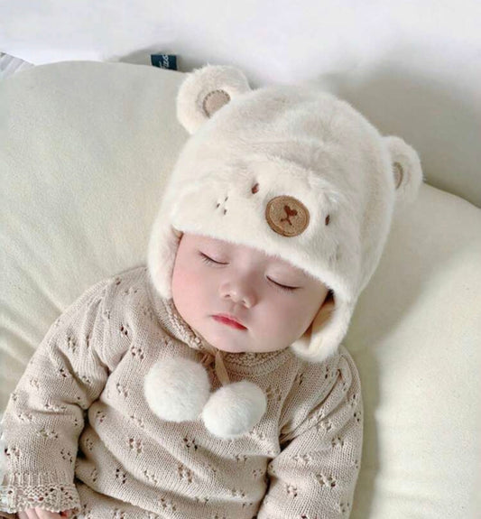 1pc Earflap Hat, Plush Warm Autumn/Winter