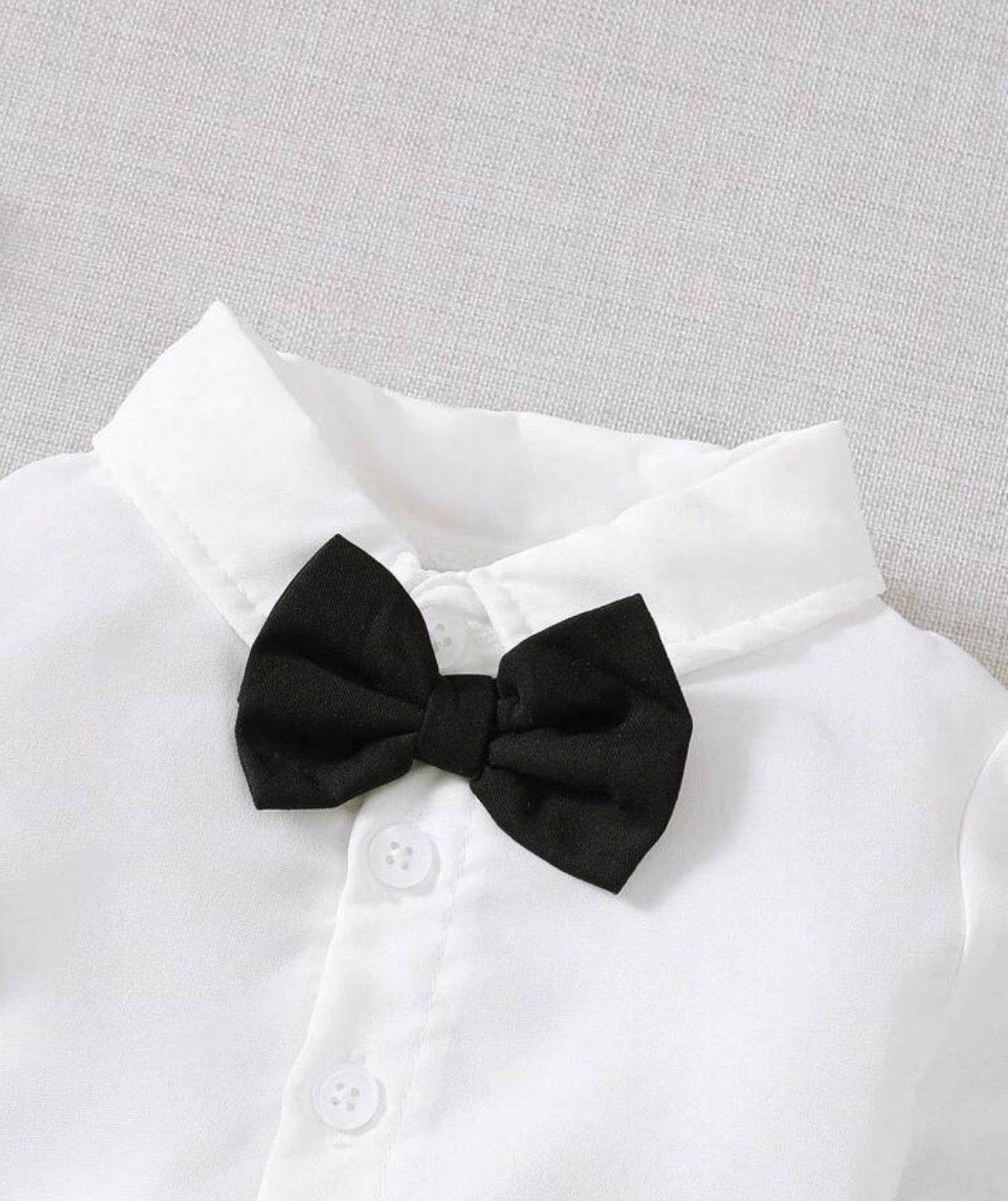 Casual Long Sleeve Shirt & Suspender Pants Set