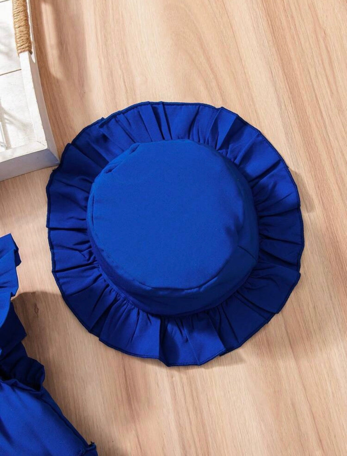 Solid Navy Blue Dress + Hat