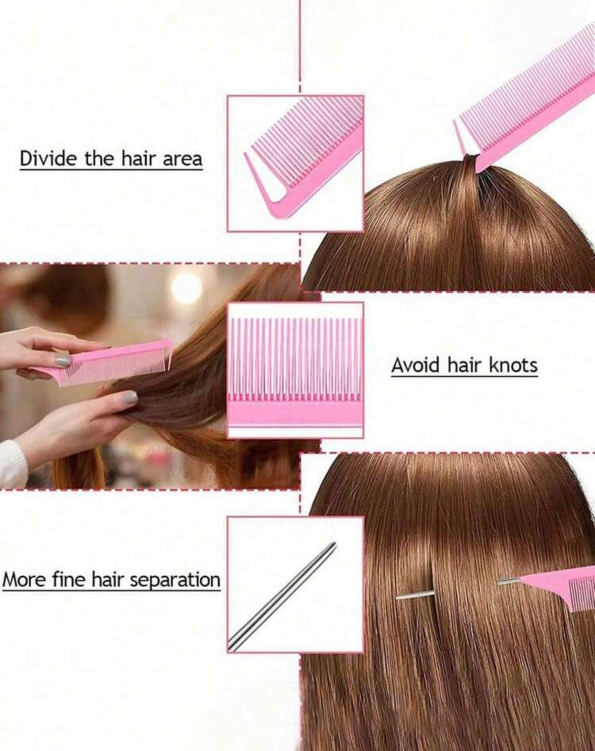 9pcs Unicorn Hair Comb Set