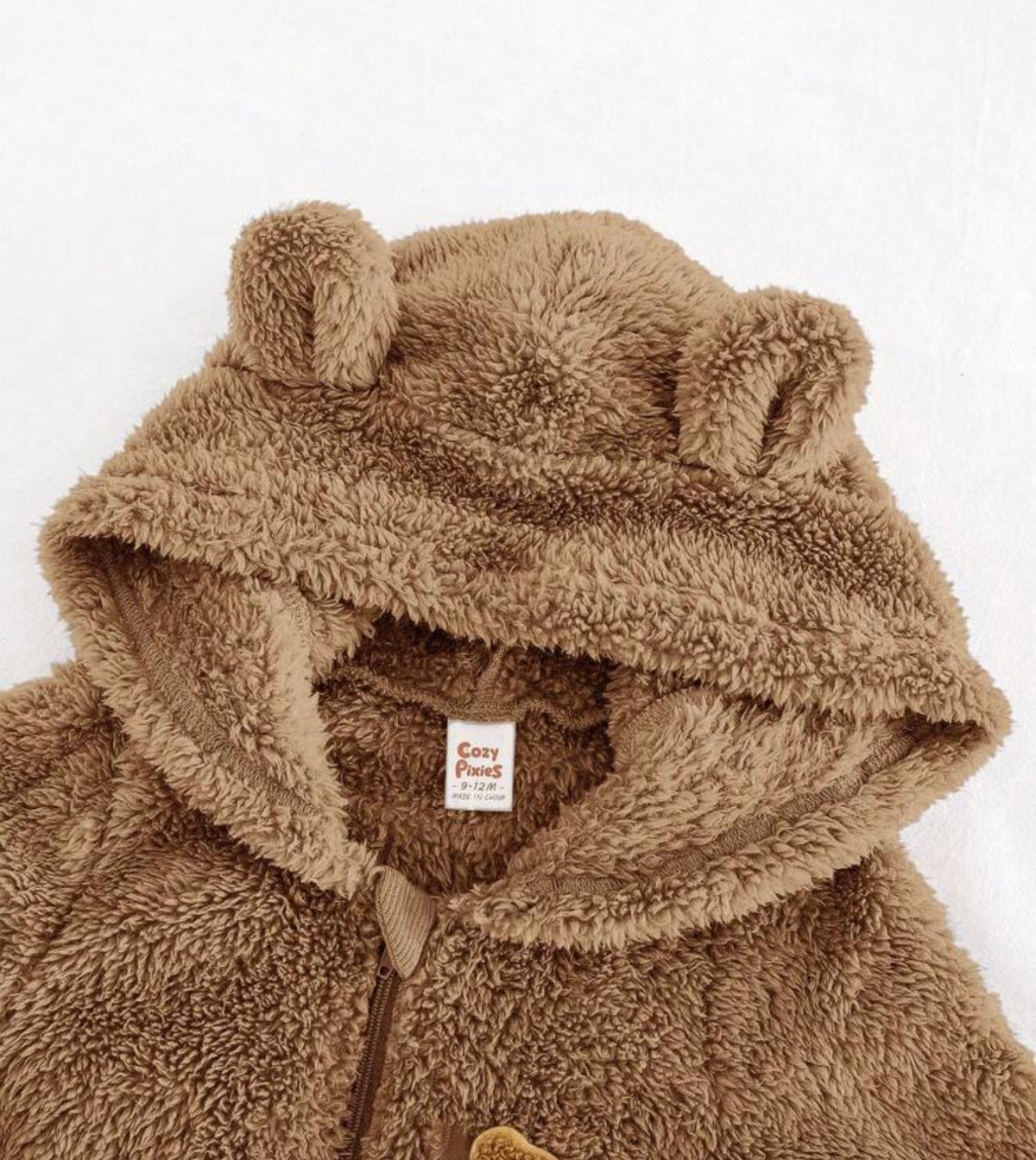 Rabbit Ear Hooded Thick Jumpsuit