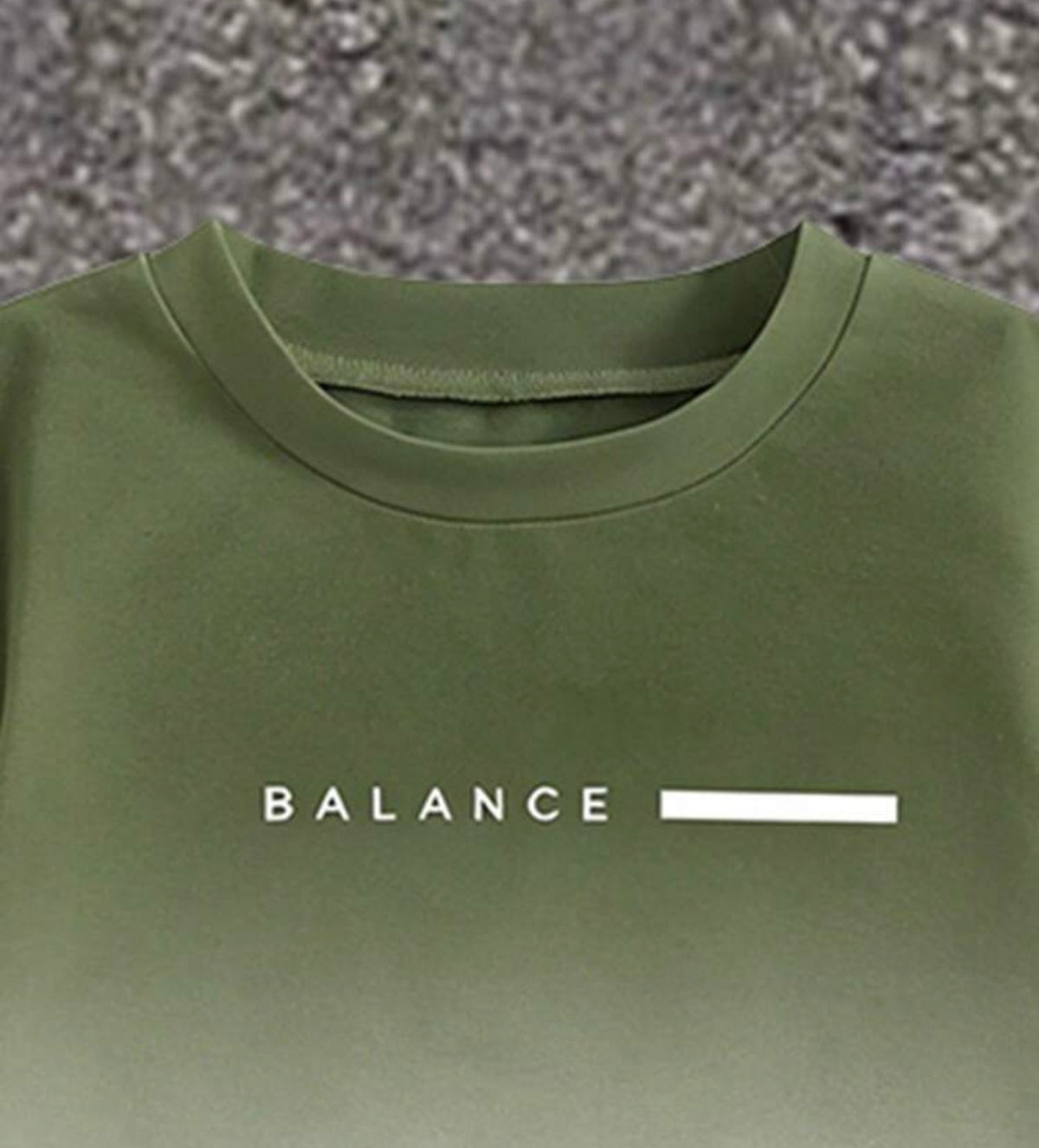 Gradient Color  Printed Round Neck T-Shirt & Cargo Pants