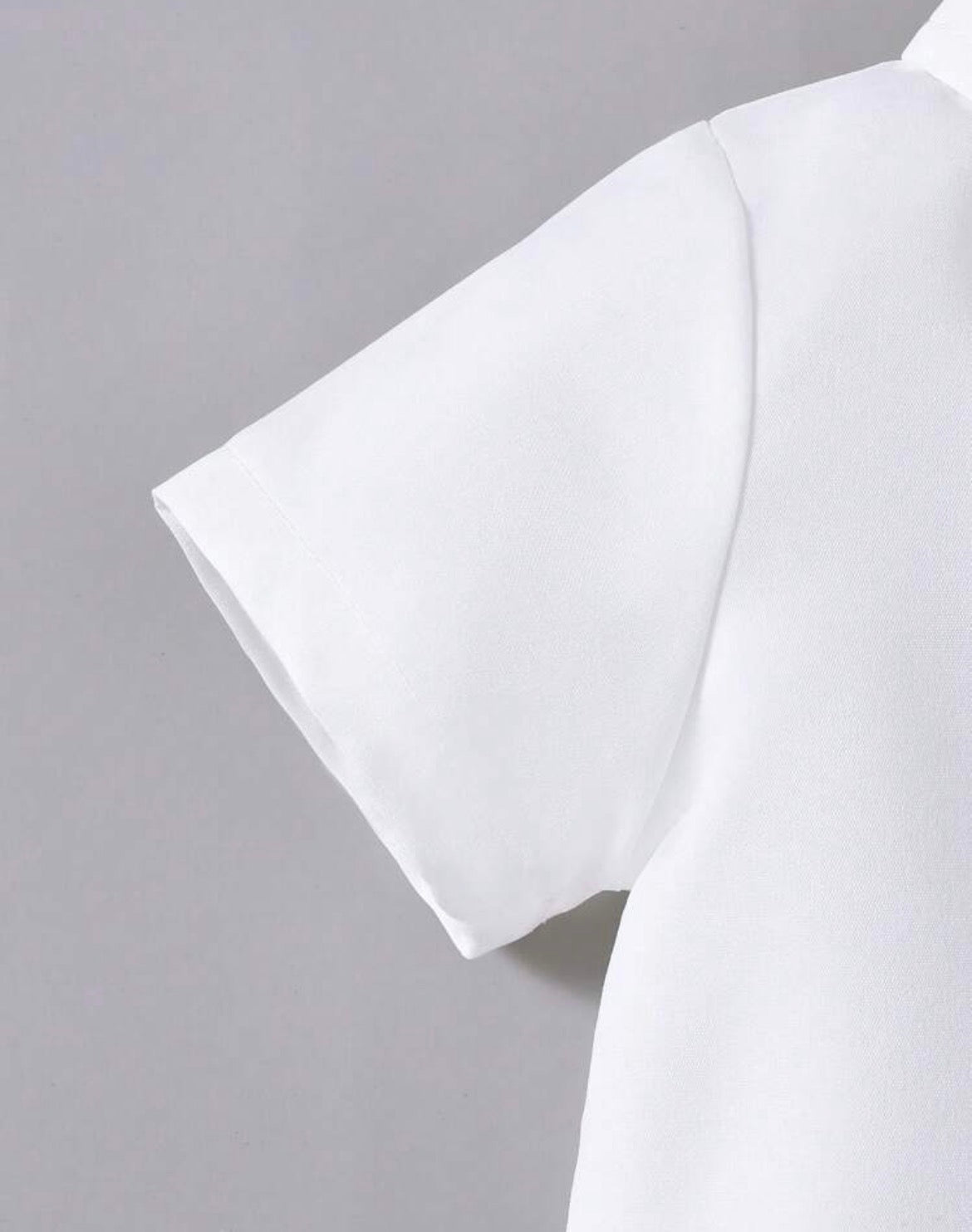 2pcs Suit Set - Bow Tie Casual Short Sleeve Shirt & Bib Shorts