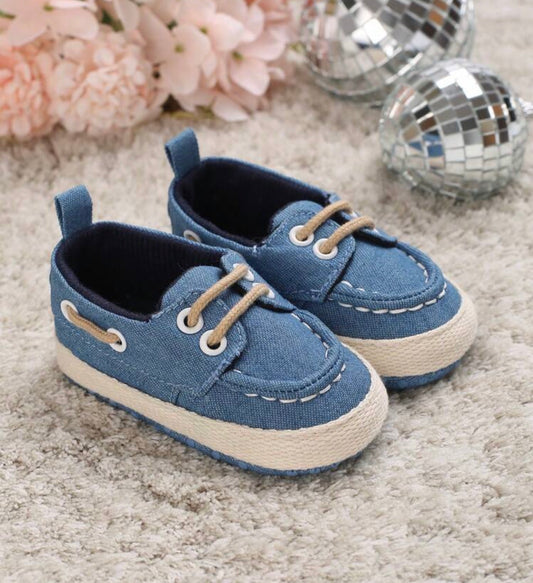 Shoes With Perforation Detail And Front Strap Closure