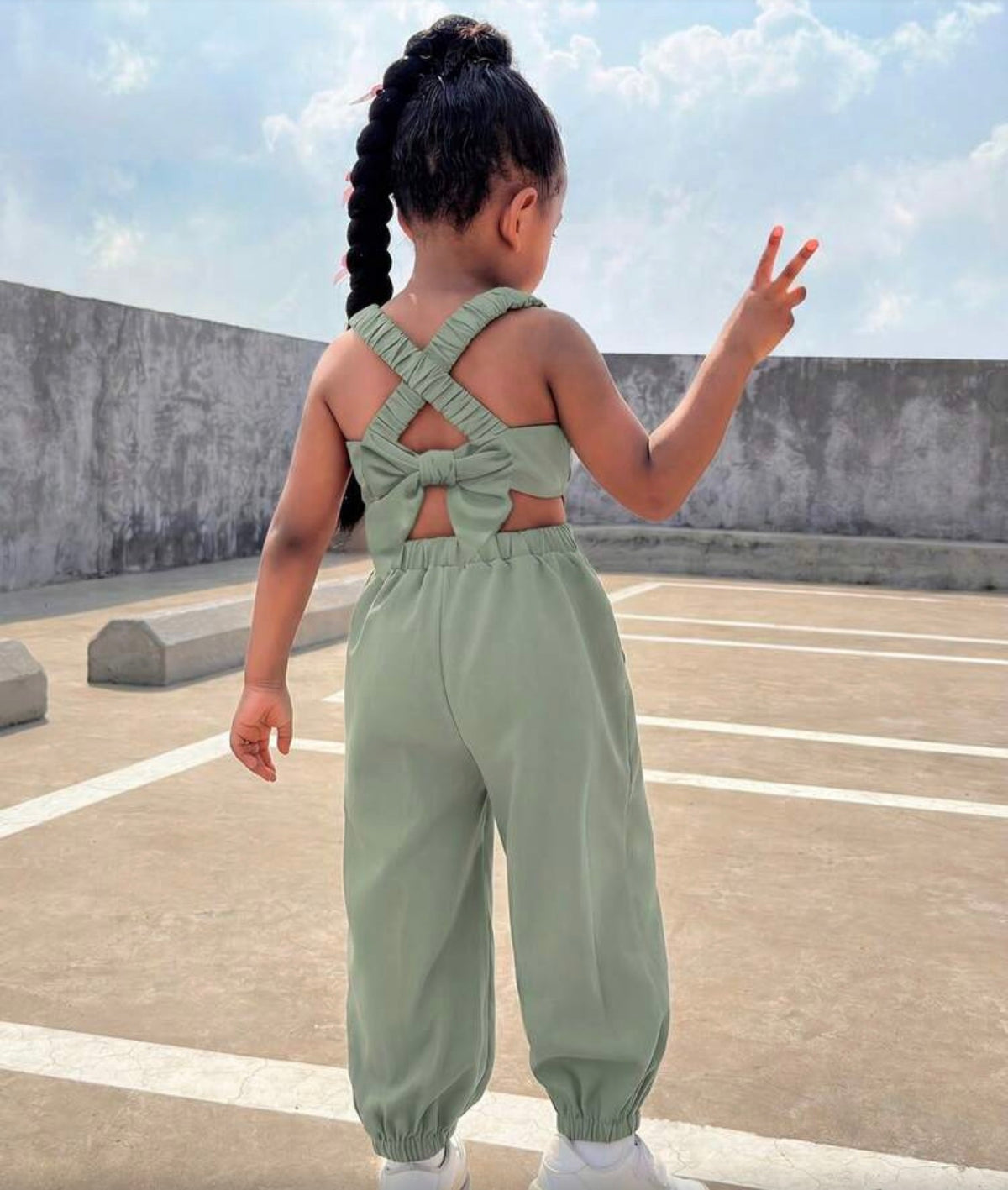 Criss-Cross Backless Jumpsuit