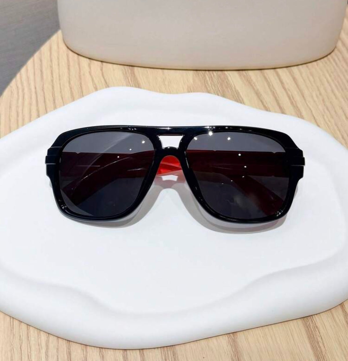 1pc 3-8 Years Polarized Sunglasses, Soft Silicone Frame