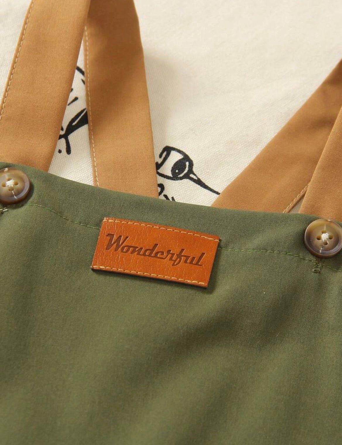 1pc Young Boy Vintage Cargo Style Bib Pants