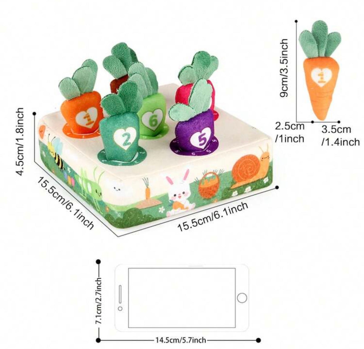 Carrot-Pulling Matching Toys