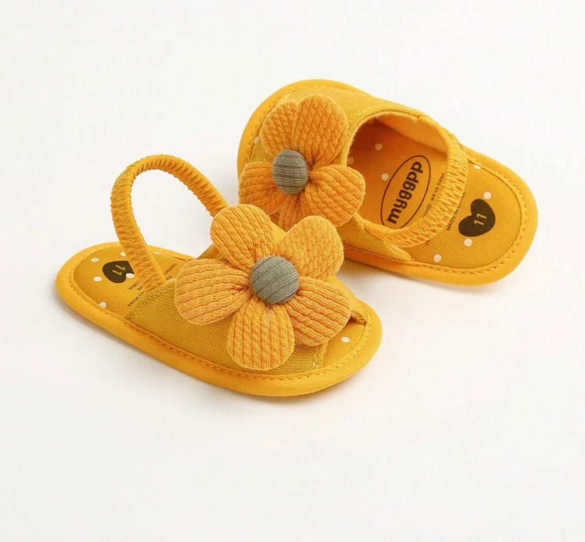 Infant Girls' Summer Sandals, Flower & Bow Decor