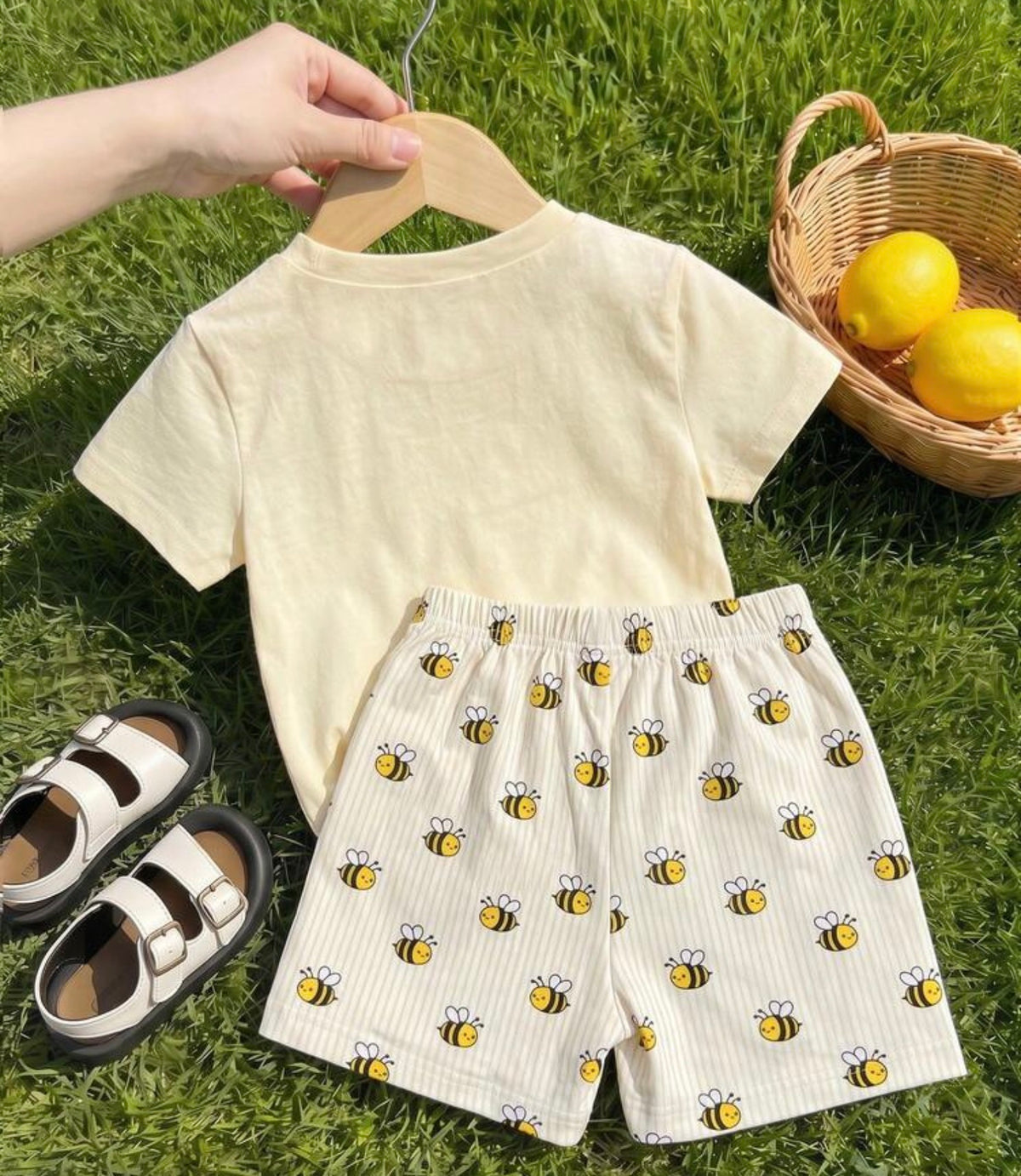 Boys 2pcs Short Sleeve T-Shirt And Shorts Set