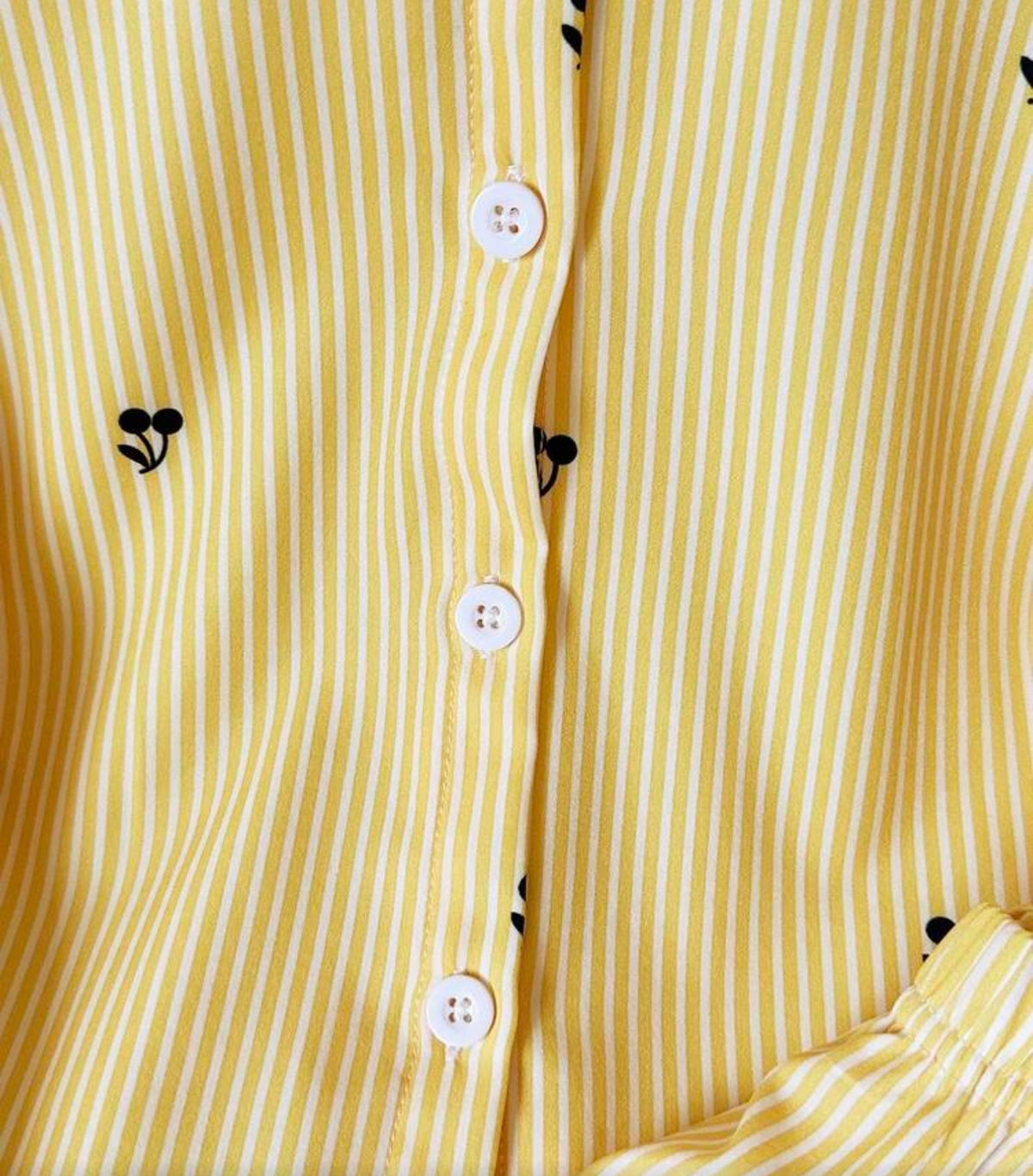 2pcs/Set Patchwork Contrast Irregular Collar Long Sleeve Shirt With Bow Decor On Back And Striped Pants