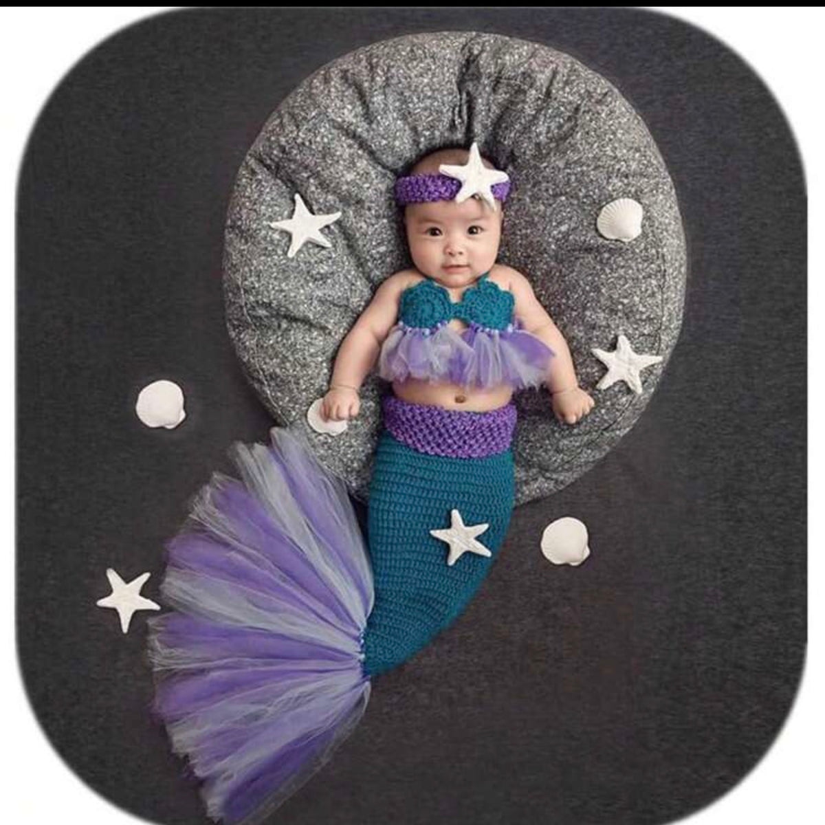Newborn Photography Props Mermaid Baby Photography Prop Set