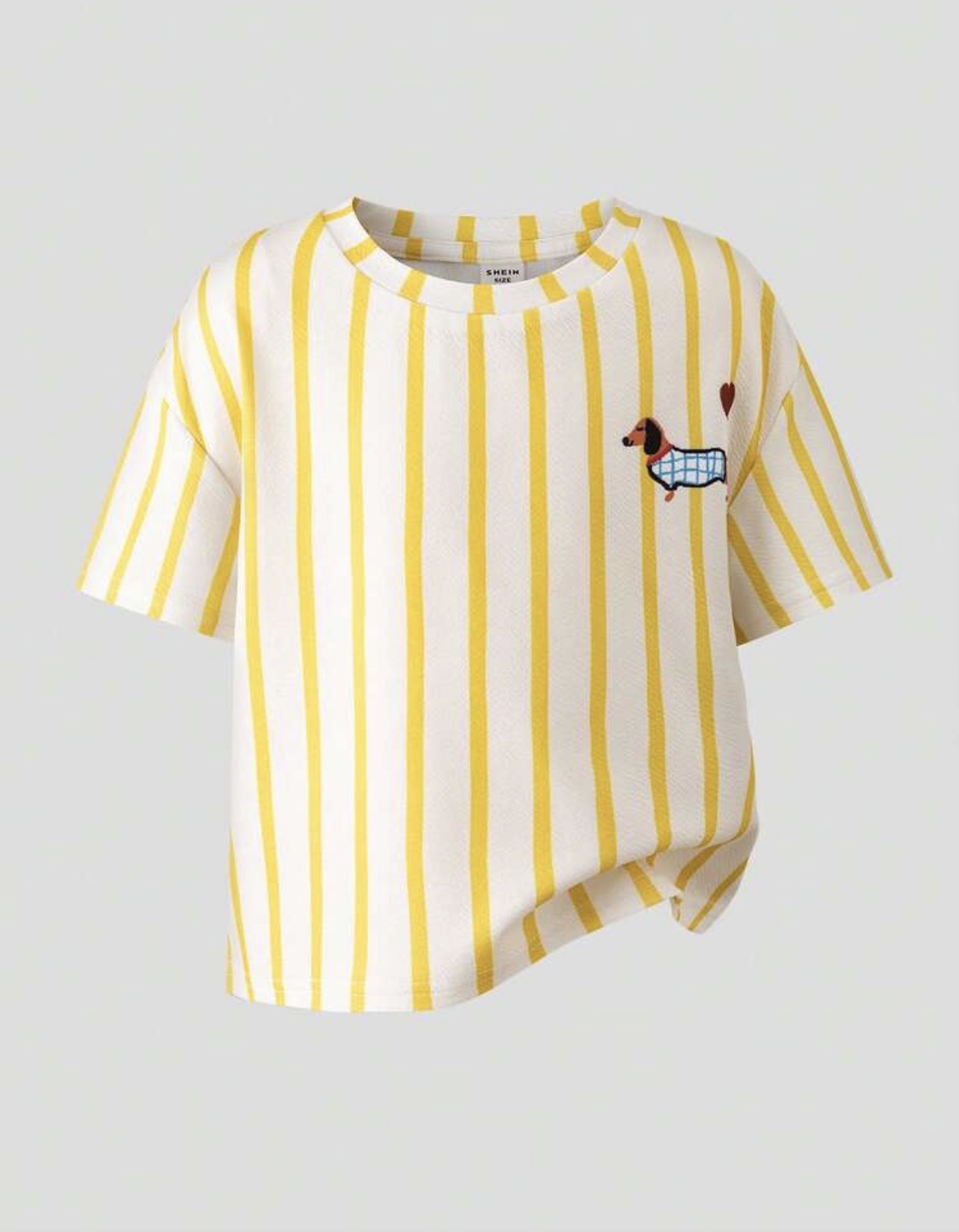 Vintage Graphic Print Casual Striped T-Shirt And Shorts
