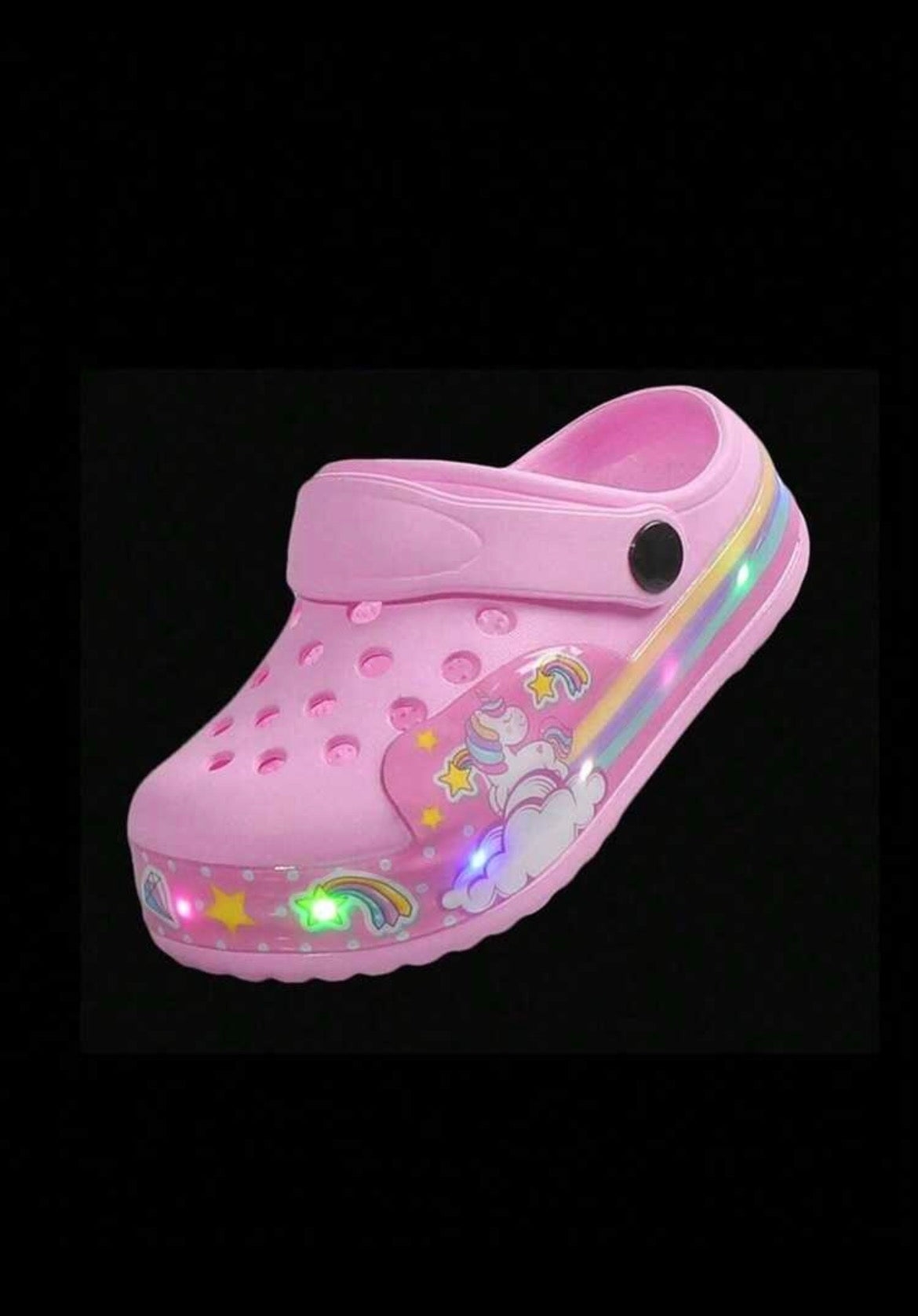 LED Light-Up Unicorn Clogs