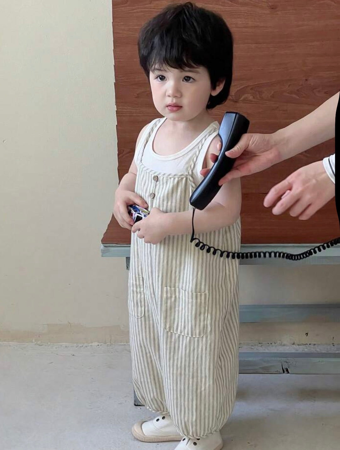 Baby Boy Casual Comfortable Striped Jumpsuit