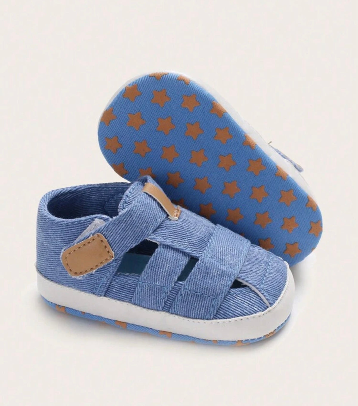 Minimalist Style Hook And Loop Sandals