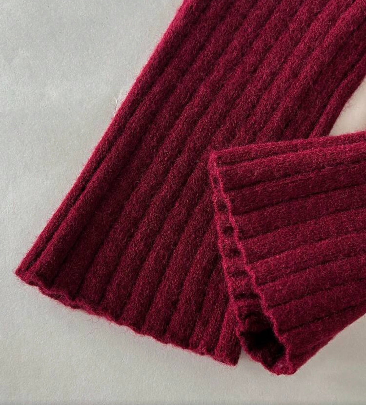 Autumn/Winter Casual Long Sleeve Sweater And Elastic Waist Long Pants Set