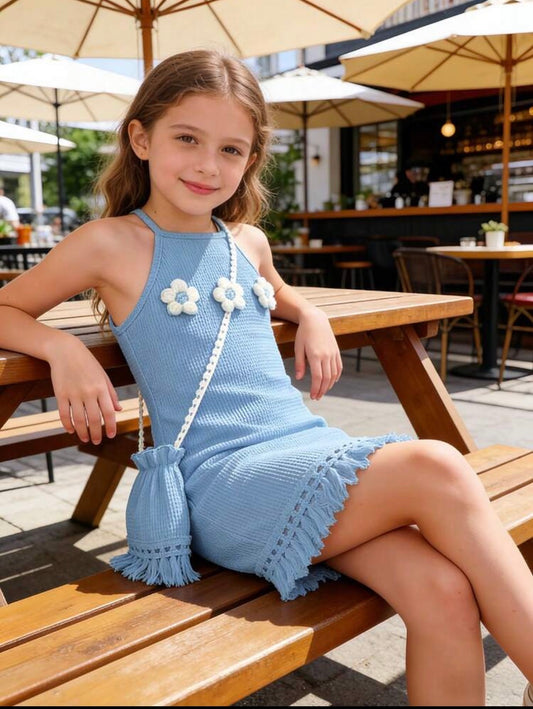 Sleeveless Dress, Includes Crossbody Bag Accessory