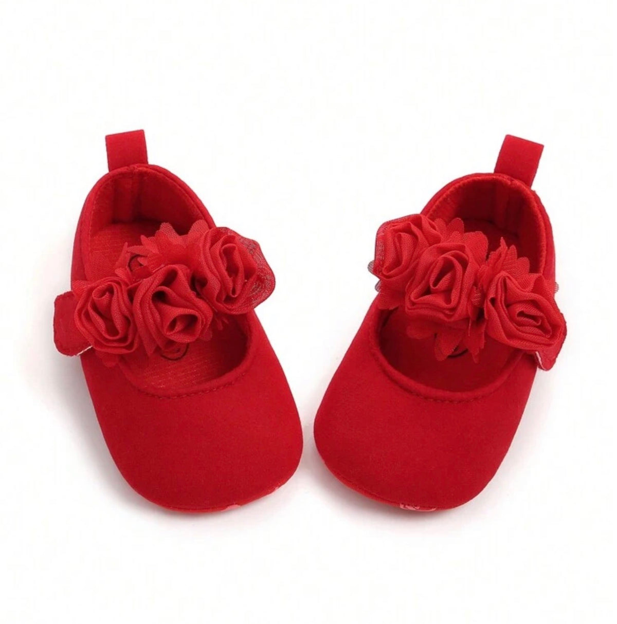 Christmas Mary Jane Flats, Bow Flower Princess Shoes