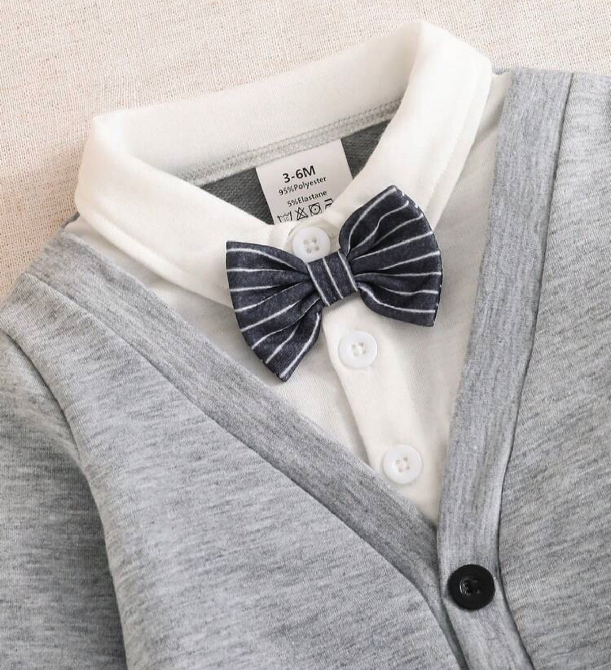2pcs 2 In 1 Knit Contrast Color Turn Collar Long Sleeve Sweatshirt Set