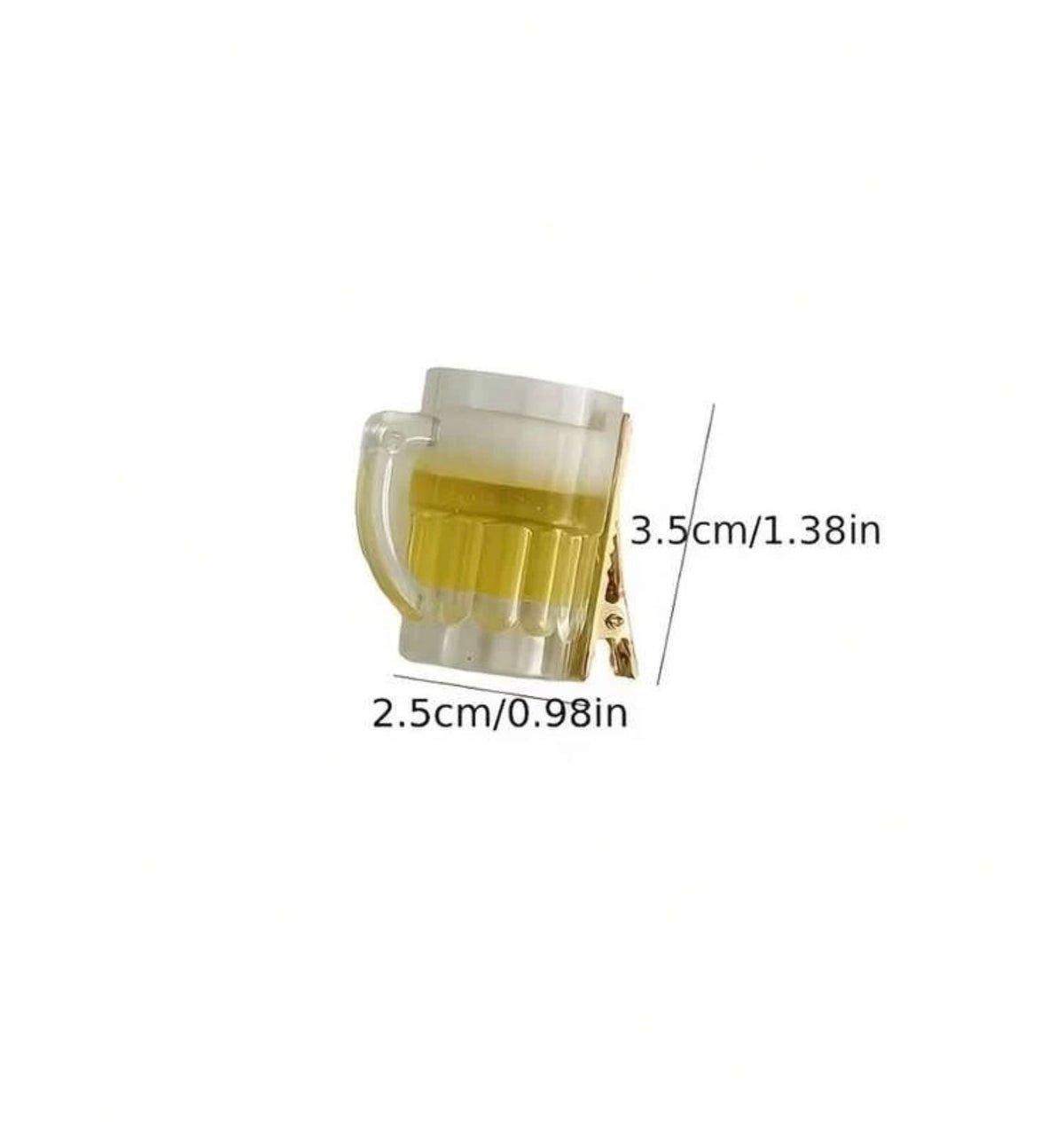 2PCS Beer Hair Clips