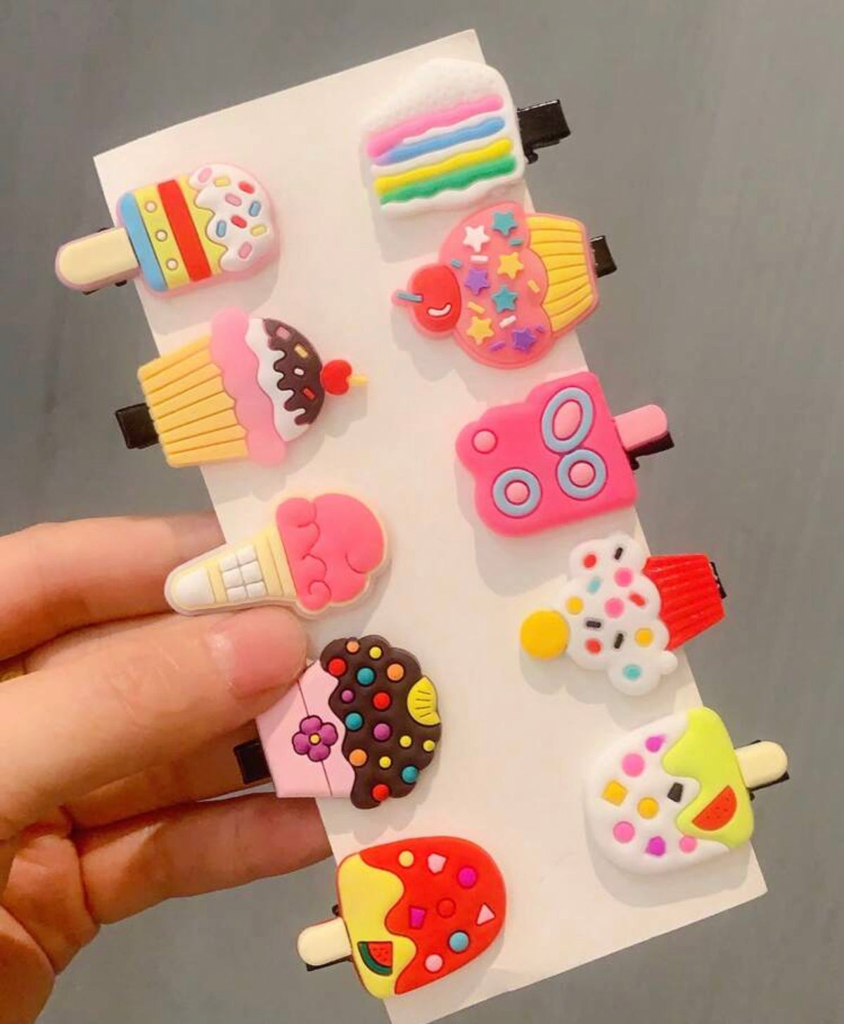 30pcs/Set Colorful Cartoon Hair Clips