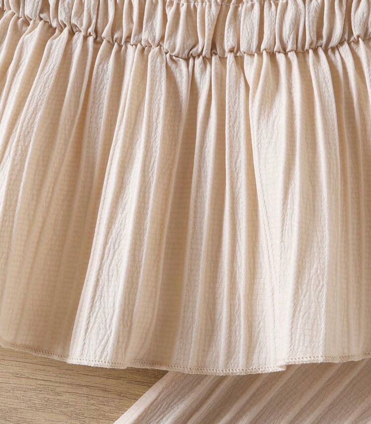 2pcs/Set Vintage Square Collar Puff Sleeve Floral Print Ruffle Hem Top And Elastic Waist Straight Leg Pants