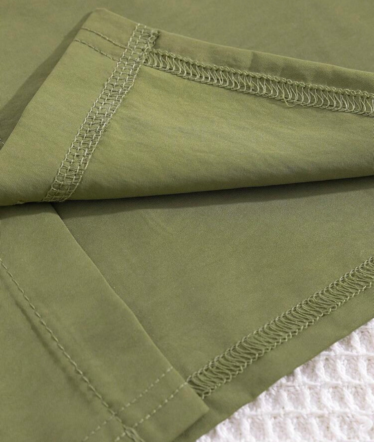 2pcs/Set Workwear Sleeveless Top + Solid Color Casual Shorts
