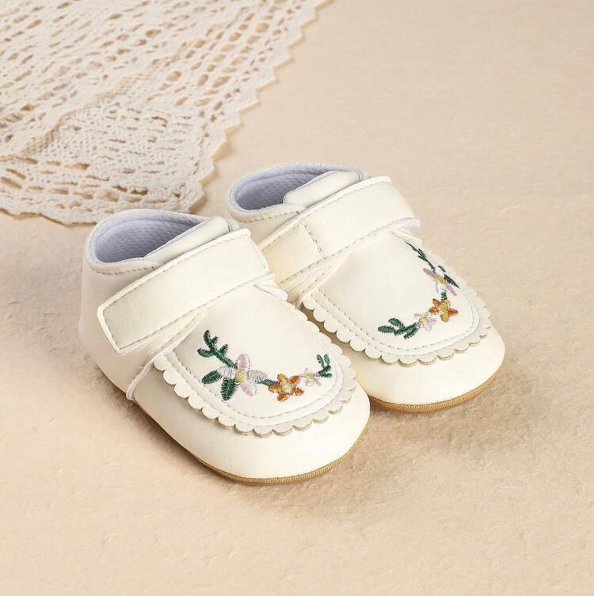 Non-Slip Rubber Sole Infant Cradle Shoes