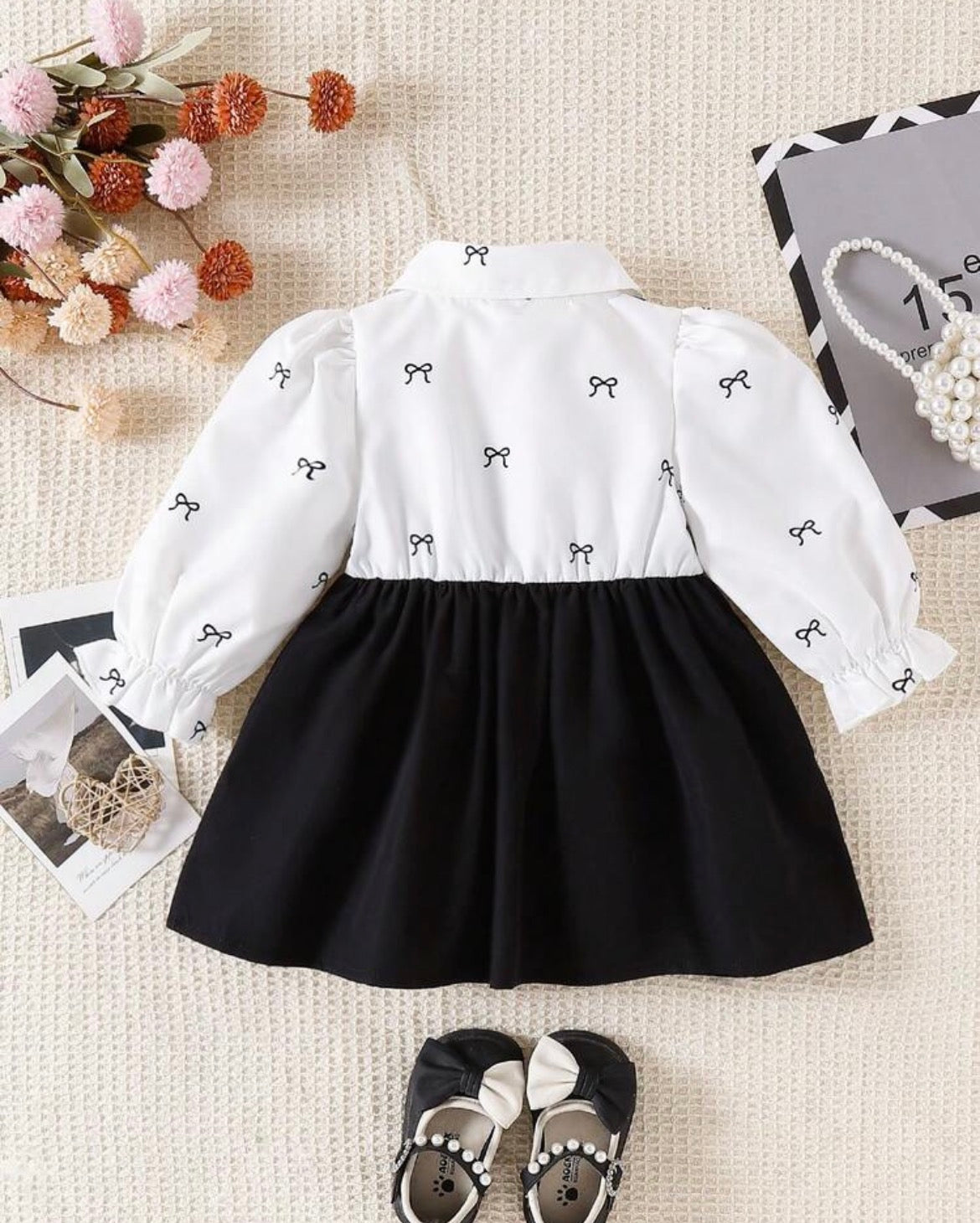 Collared Puff Sleeve 2 In 1 A-Line