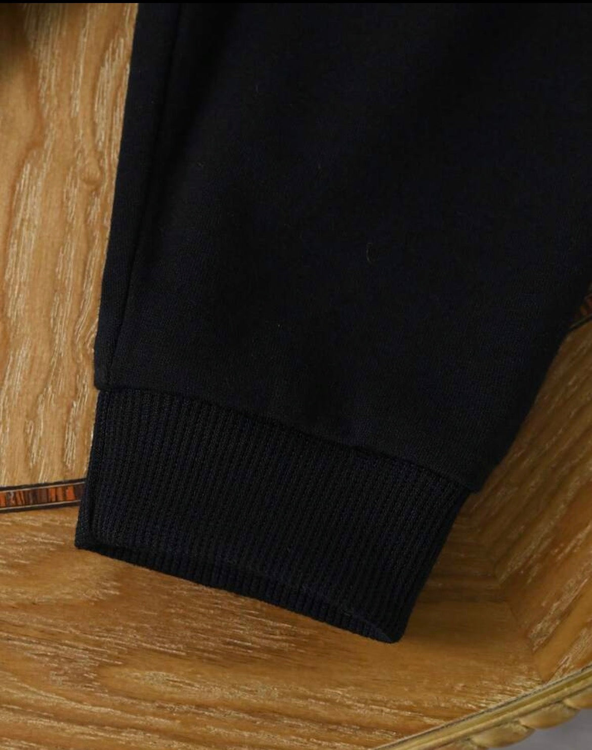 Striped Crew Neck Long Sleeve Bear Graphic Top Slim Fit Pants