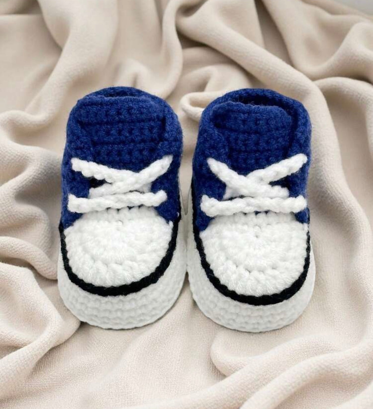 1 Pair Handmade Crochet Infant Boots