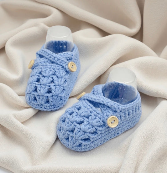 1 Pair Handmade Crochet Infant Shoes