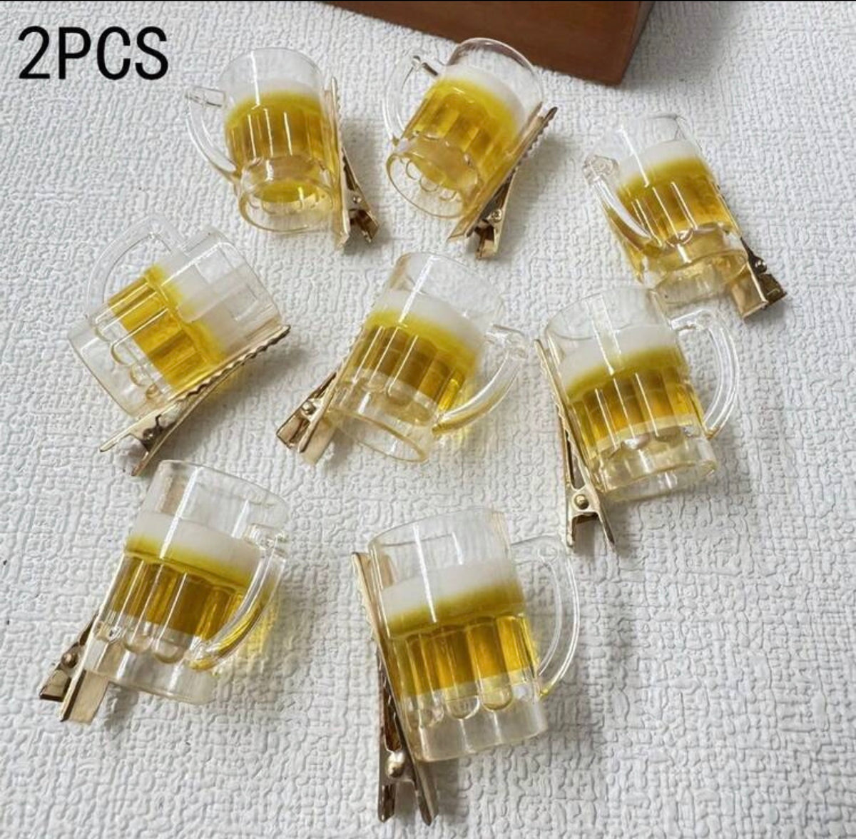 2PCS Beer Hair Clips